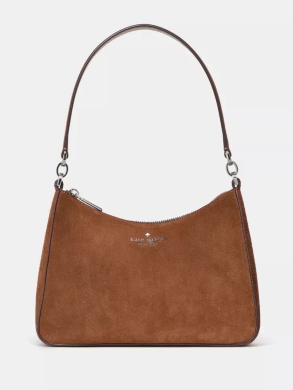 Kate Spade Margot Suede Medium Shoulder Bag in Warm Gingerbread Suede